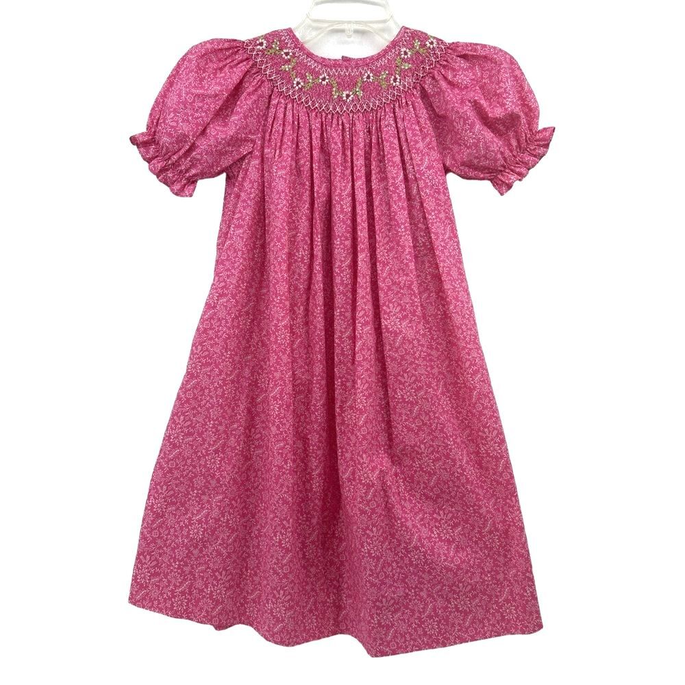 Petit Ami Fuchsia Pink Smocked Dress